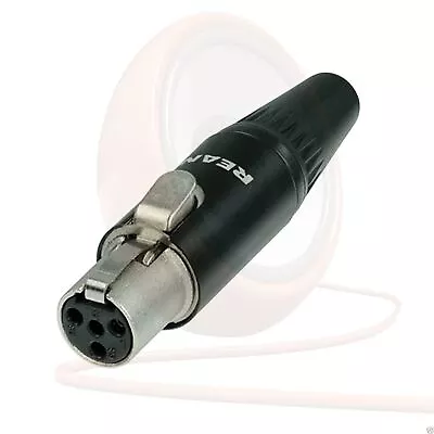 Rean RT4FC-B 4 Pole Tiny Balanced Female XLR Mini Microphone Connector. Line 6 • £3.54