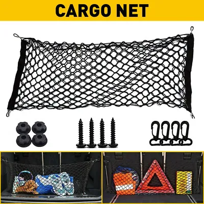 Envelope Style Trunk Cargo Net Storage Organizer Universal Bag Hook For Car Rear • $10.44