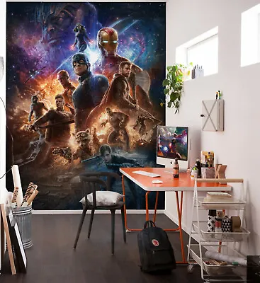 Home Wallpaper Mural 78x110in Photomural Interior Marvel Avengers Infinity War • $120.35