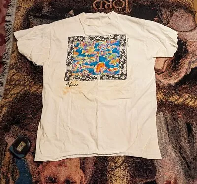 Vtg 90s Toucan Dance Abaco Bahamas Tropical Fish Art T-Shirt XL Single Stitch  • $14.88