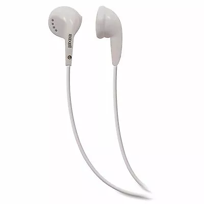 Maxell EB95 White Lightweight Stereo Earbuds NEW   • $6.89