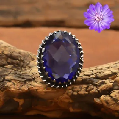 Tanzanite Gemstone 925 Silver Ring Handmade Jewelry Ring Birthday Gift For Women • $7.31