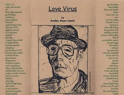 William S. Burroughs  Love Virus  Freethought Flyer #2 2000 • $19