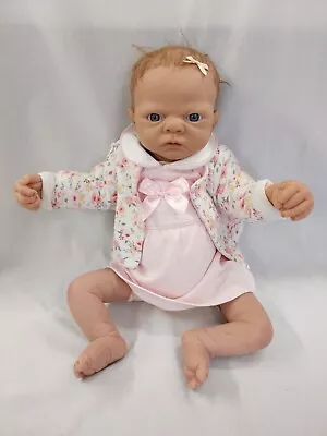 ADG Life-like Baby Doll Girl Doll Fabric Body Wearing Clothes As Shown 500mm • £19.99