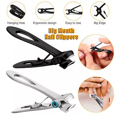 Nail Clippers For Seniors Toe Thick Hard Large Cutter Heavy Duty Stainless Steel • $9.98