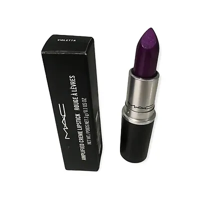 Mac Amplified Creme Lipstick Violetta-New/ Authentic  • $39.65