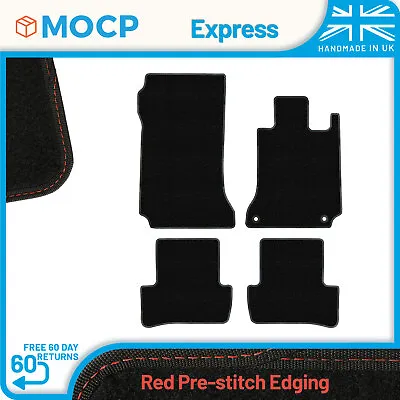 Express With Red Pre-Stitch Trim Car Mats To Fit Mercedes C-Class W204 Saloon... • $29.12