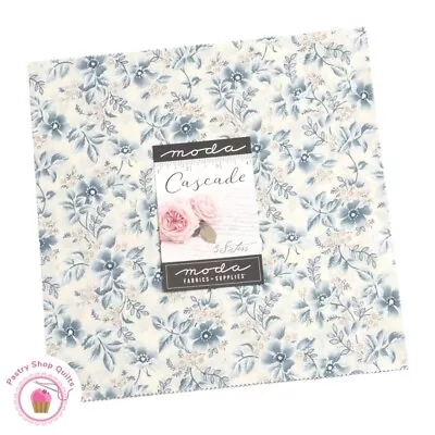 Moda CASCADE 3 Sisters LAYER CAKE 42 10  Squares Quilting Fabric BLUES • $55.95