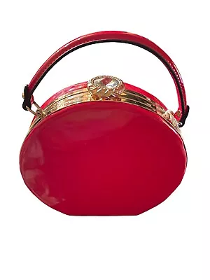 La Terre Fashion Peta Approved Vegan Handbag Red Changeable Strap • $39