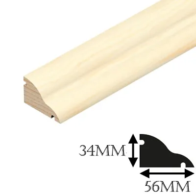 Weather Bar Door Drip Rain Deflector Weathermould Strip Pine Oak Hardwood 900mm • £11.39