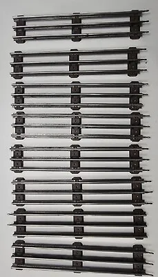 8 PIECE LOT Vintage Lionel Train Track O27 Gauge 3-Rail 9  STRAIGHT Sections USA • $8.99