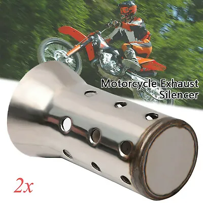2X Motorcycle Exhaust Pipe Muffler Insert Baffle DB Killer Silencer 51mm • $14.19