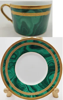 Christian Dior Gaudron Malachite Green Cup & Saucer 54985 (Each Sold Separately) • $35