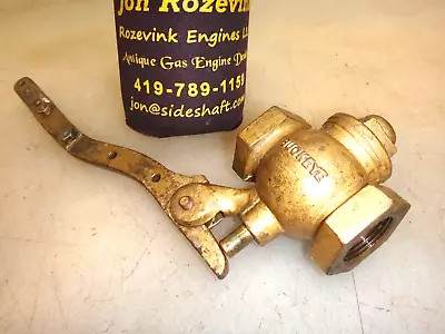 3/4  Buckeye Whistle Valve Very Nice Old Brass Steam Engine !!! • $114.95