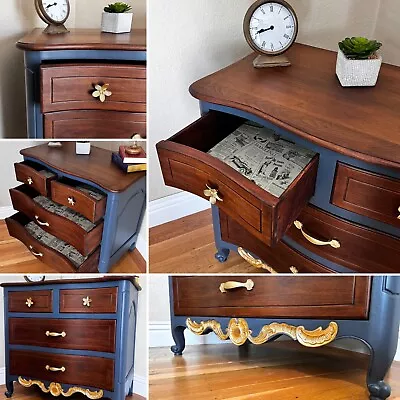 Beautiful Louis XV Style Mahogany Dresser • $650