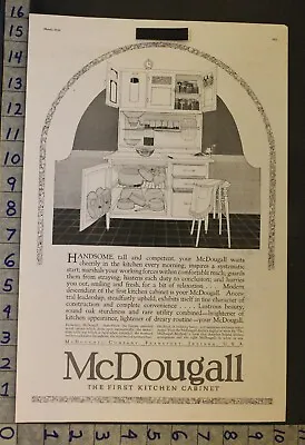 1920 Mcdougall Kitchen Cabinet Furniture Cupboard Pantry Home Decor Ad 24034* • $28.95