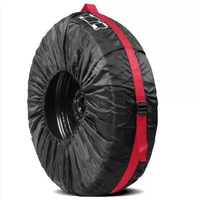 4 Pcs Car SUV Tire Cover Spare Tyre Dustproof Waterproof Polyester L Accessories • $38.60