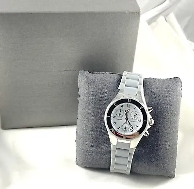 Michele Tahitian Jelly Beans MWW12D000002 Chronograph Watch- Grey Band • $159