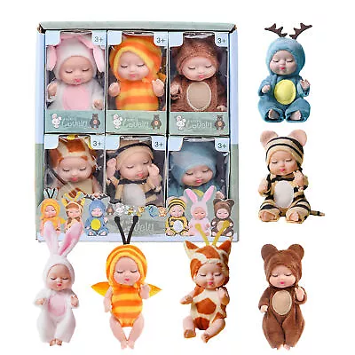 6PCS X Reborn Doll Kit Full Body Soft Sweet Face Toddler Baby Girl Doll Gift  • $27.11