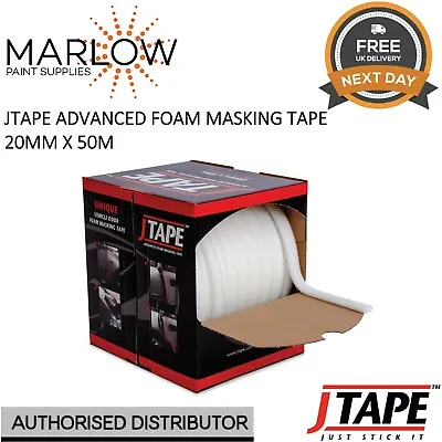 J TAPE Advanced Soft Edge Foam Masking Tape 20mm X 50m Paint Car Automotive  • £24.51