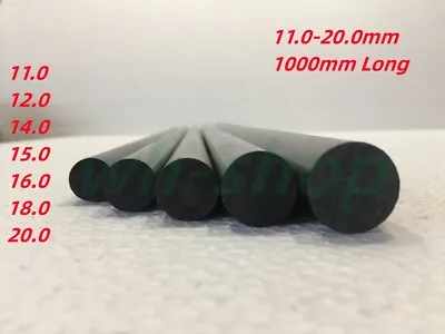 Carbon Fiber Rod 11mm 12mm 14 15mm 16 18 20mm L1000mm For RC Plane • $110.73