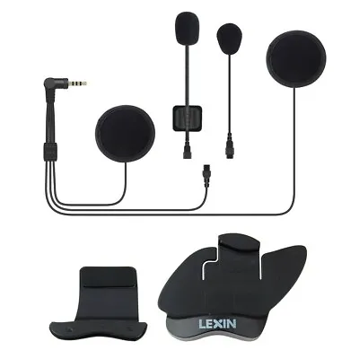 Motorcycle Helmet Headset Speaker & Microphone & Clip For LEXIN FT4Pro Intercom • $43.99
