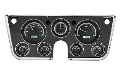 IN STOCK!! 1967- 72 Chevy/ GMC Pickup C10 VHX Gauges VHX-67C-PA-K-W BLACK/WHITE • $945.25