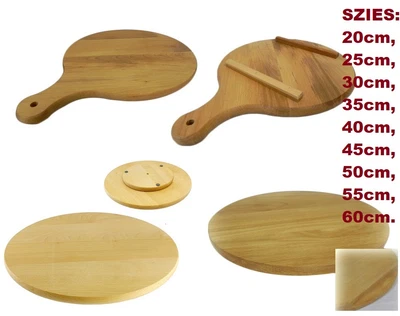 £14.99 • Buy Pizza Round Circular Wooden Board - Types With Handles Legs Round 20-60cm 8-24 