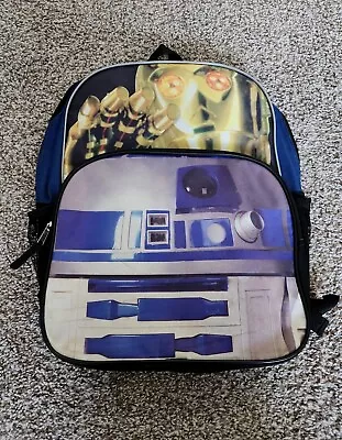 VTG Star Wars C3PO R2D2 Backpack Lucasfilm • $19.99