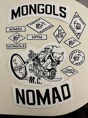 13pcs/ Set Mongols Nomad Biker Vest Embroidered 1% IN Memory • $54.99