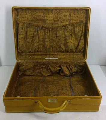 Vintage Hartmann Leather Luggage Suitcase 25 X 18 Hardcase No Key Wear From Age • $72