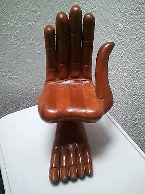 Mexican Pedro Friedeberg Wood Hand And Foot Chair • $6000