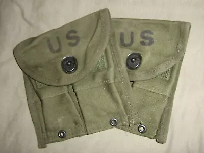 Odgreen Army M1garand Rifle Carabine NOS WwII Ammo Clips Magazine Belt Pouch USA • $37.90