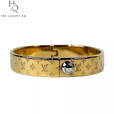 Pre-Owned Authenticated LOUIS VUITTON Women's Cuff Gold Bracelet In Box {LHQ32] • £390