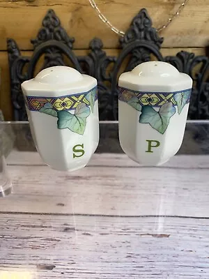 Villeroy And Boch Salt And Pepper Shakers Pasadena Pattern Germany  • $39