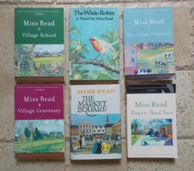 $18 • Buy Miss Read Book Lot- Fairacre, Thrush Green 4 Trade Paperbacks 2 HCDJ