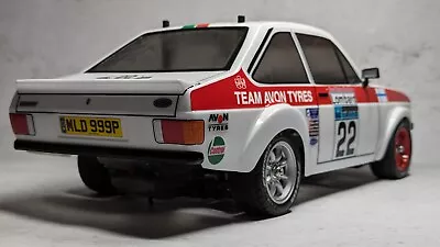 TAMIYA Ford Escort Custom BODYSHELL 58687 MK II Rally MF-01X 1:10 • £124.99