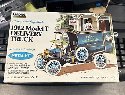 NEW Gabriel 1912  MODEL T Delivery Truck METAL MODEL Kit (G99) • $74.99