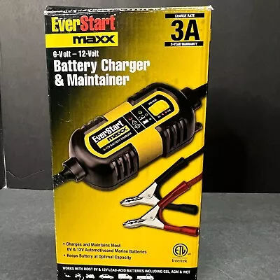 New Open Box EverStart Maxx 6/12 Volt Battery Charger Maintainer 12 Ft Cord BC3E • $38.97