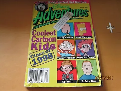 Disney Adventures V8#5 3'98 Magazine For Kids Coolest Cartoons Book 5x7 1/2  • $12.77
