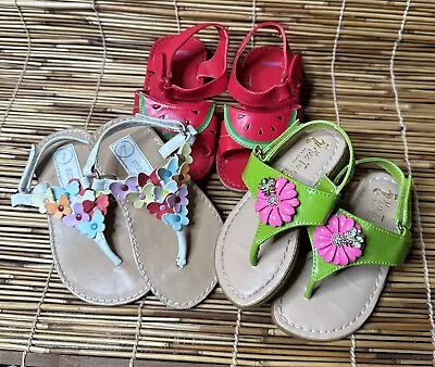 Miss Trish Girl’s Sandals Size 7 T Oshkosh Gymboree 3Pairs Great Condition! • $15.96