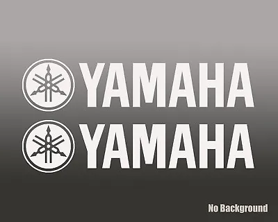 2x YAMAHA STICKER DIE CUT DECAL VINYL RACING MOTO GP R1 Fzr 600 350 450 400 R6 • $9.99
