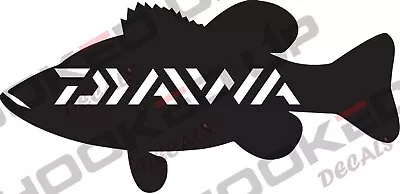 Daiwa Bass Silhouette Vinyl Transfer Decal • $8.50