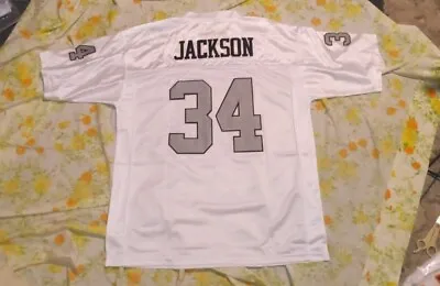 Bo Jackson 2XL (54) Los Angeles Raiders NFL Jersey White Brand New  • $72
