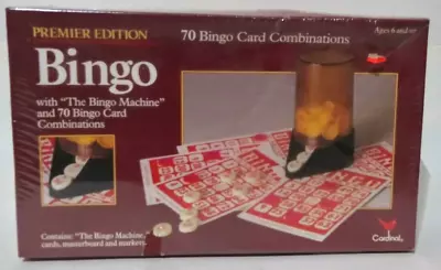 Vintage 1981 Bingo Game Premier Edition Factory Sealed 70 Card Combinations • $14.95