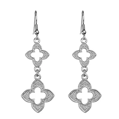 New! Designer Fashion Silver Moroccan Style Earrings • $13.98
