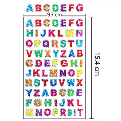 20 Sheets Self Adhesive Glitter Alphabet Letter Stickers Card Making Art Craft • $5.49