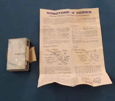 Vintage NOS SONOTONE 3T Phono Super Fidelity Cartridge Kit W/Instructions • $30