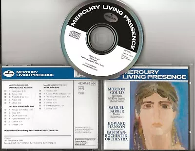 MORTON GOULD Sprituals Cd Mercury Living Presence 1991 Samuel Barber Medea • £8.99