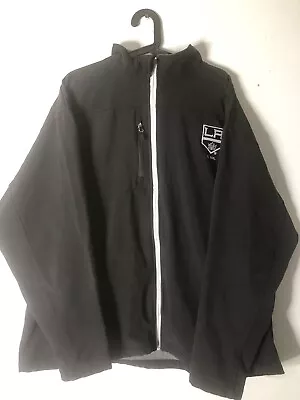 Los Angeles NHL Hockey LA Kings Lightweight Black Zip Up Jacket Size XL • $60